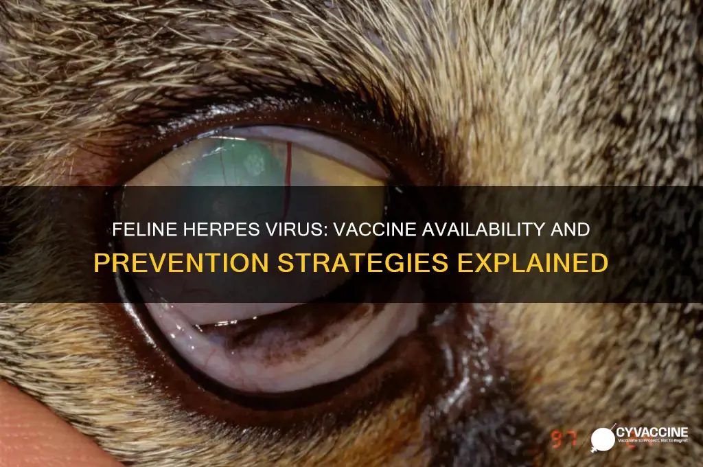 is there a vaccine for feline herpes virus