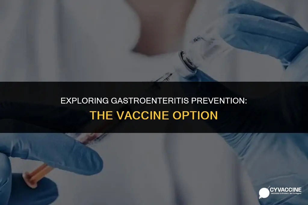 is there a vaccine for gastroenteritis