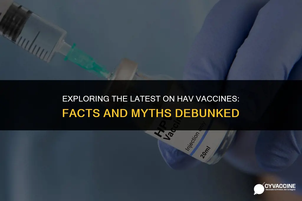 is there a vaccine for hav