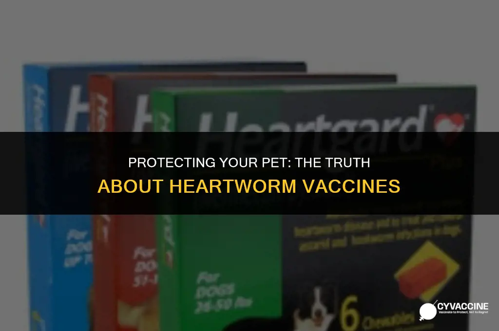 is there a vaccine for heartworm
