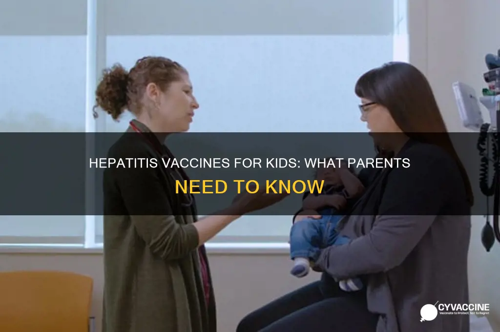 is there a vaccine for hepatitis for children