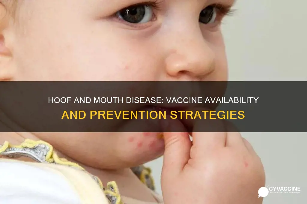 is there a vaccine for hoof and mouth disease