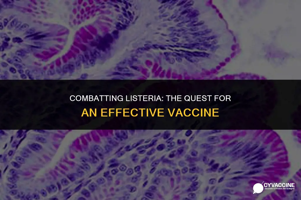 is there a vaccine for listeria