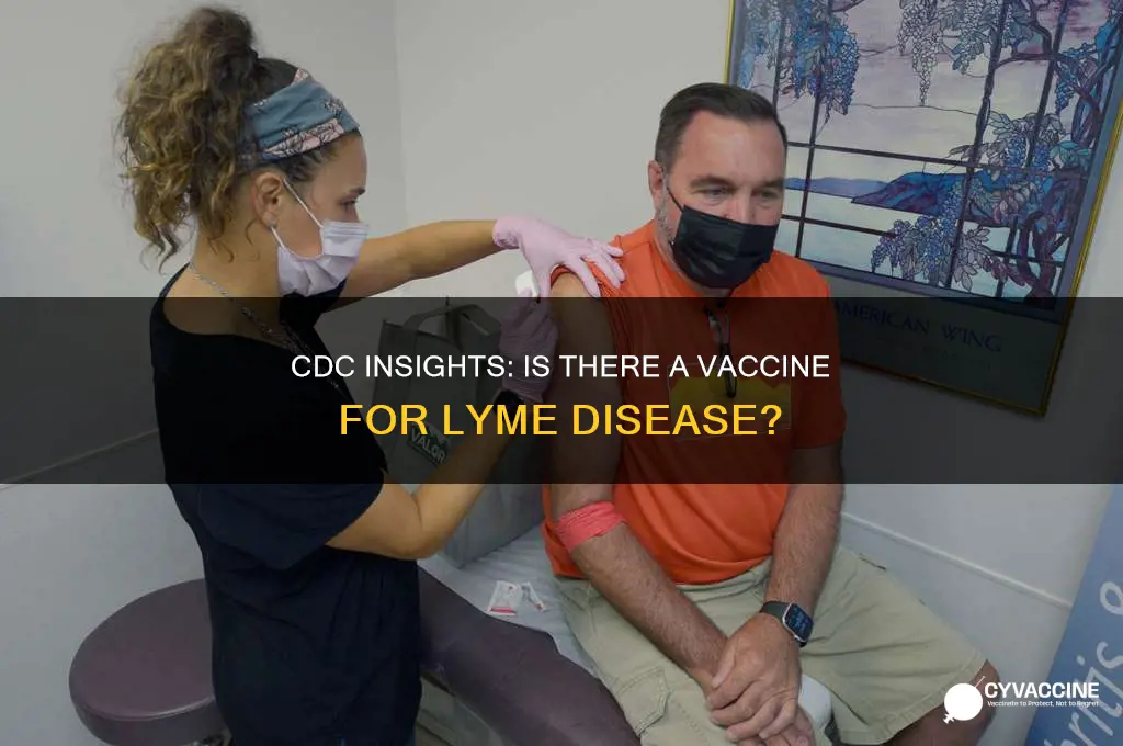 is there a vaccine for lyme disease cdc