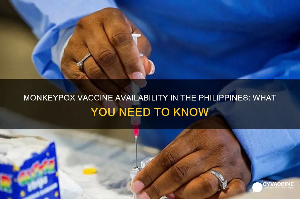 is there a vaccine for monkeypox in the philippines