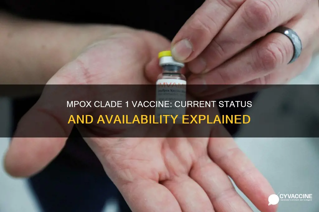 is there a vaccine for mpox clade 1