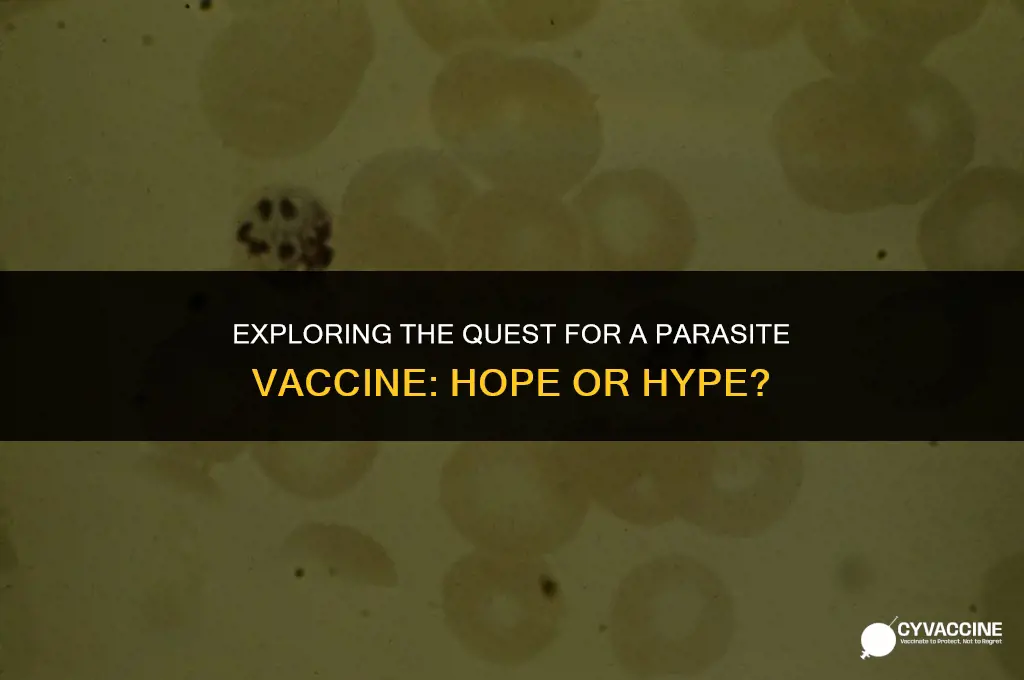 is there a vaccine for parasites