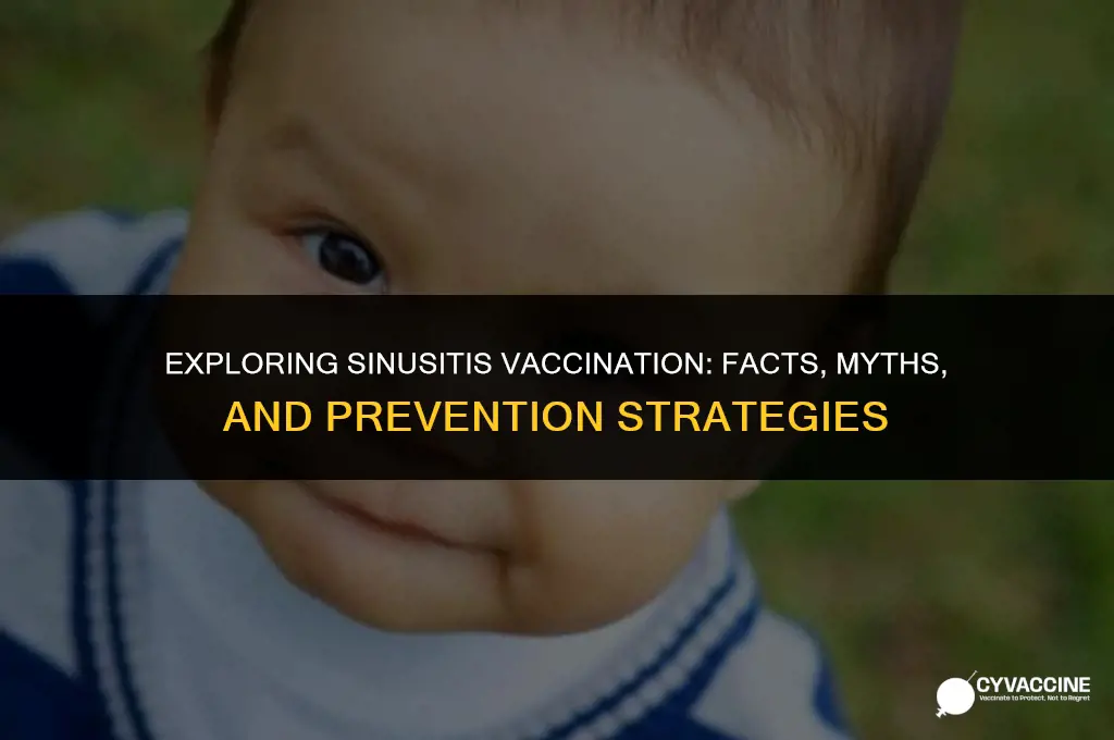 is there a vaccine for sinusitis
