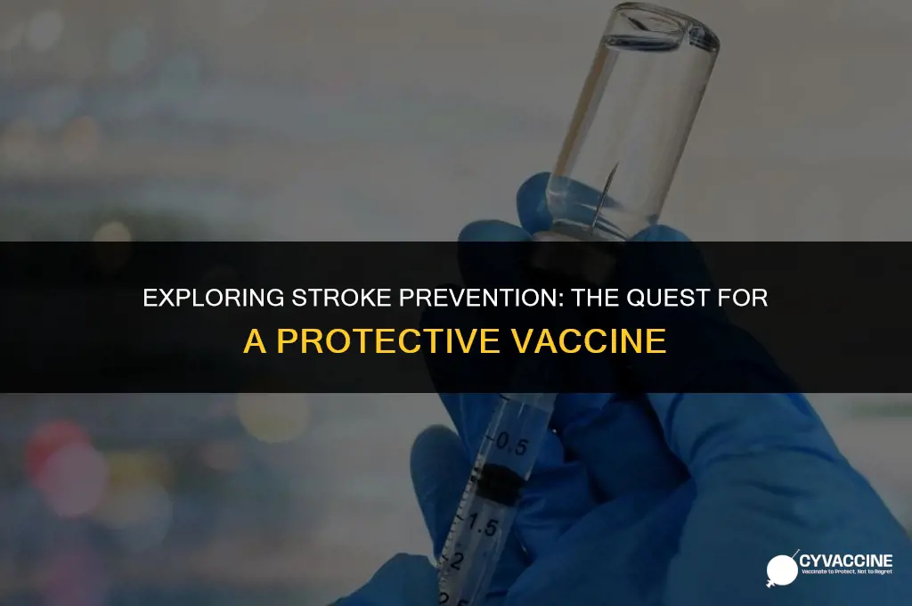 is there a vaccine for strokes