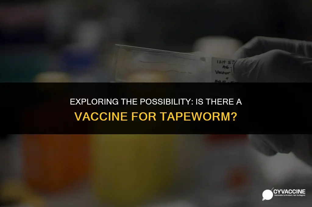 is there a vaccine for tapeworm