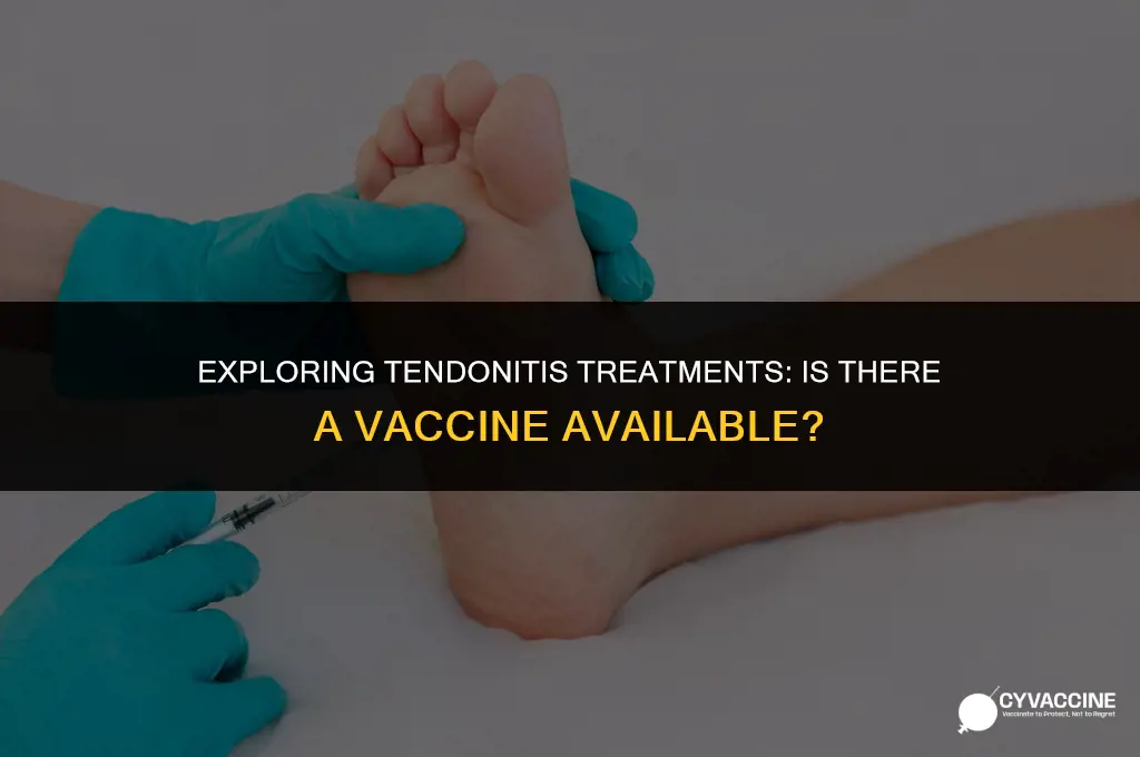 is there a vaccine for tendonitis