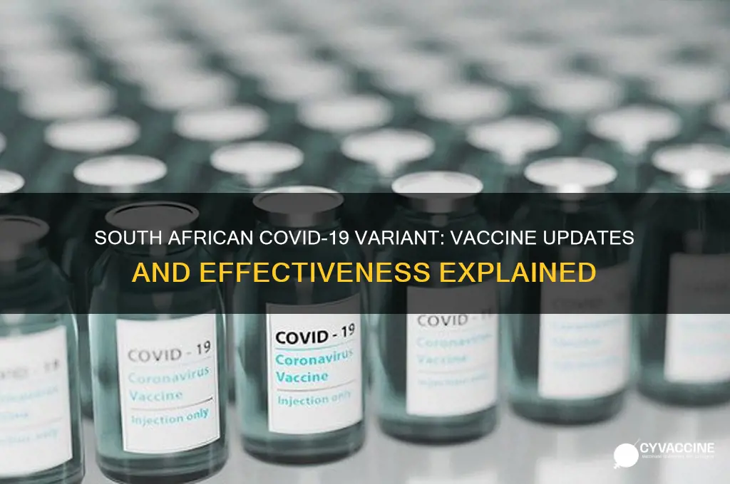 is there a vaccine for the south african variant