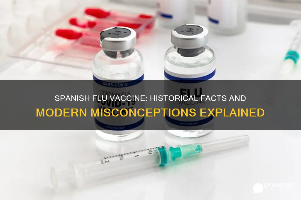 is there a vaccine for the spanish influenza