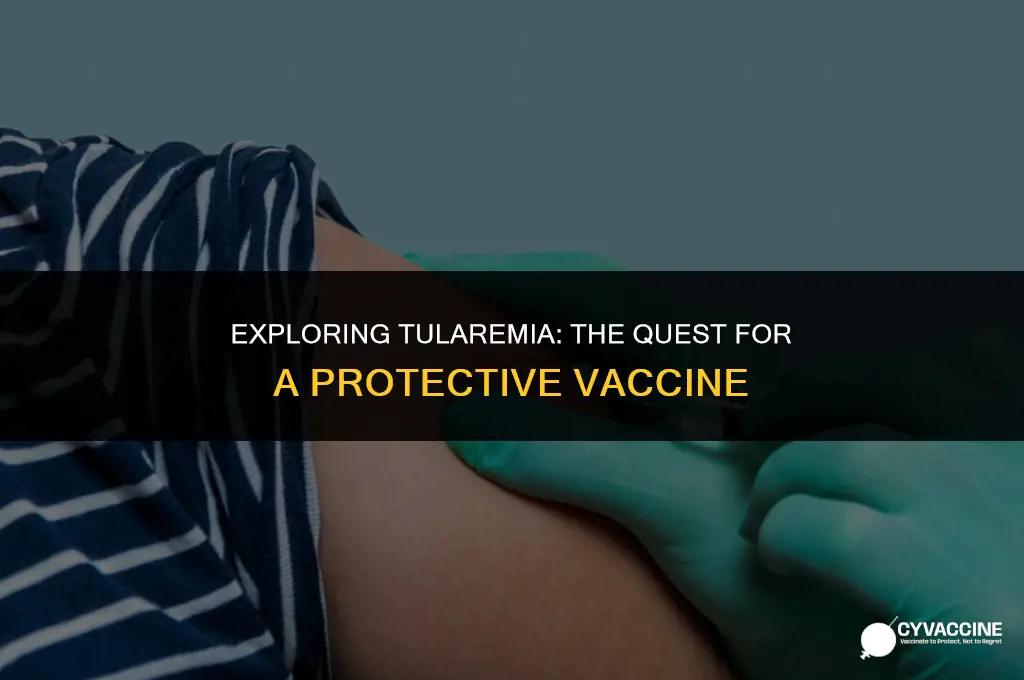 is there a vaccine for tularemia