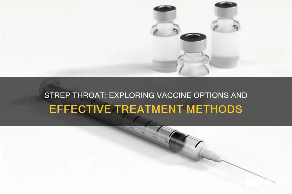 is there a vaccine or cure or strep throat