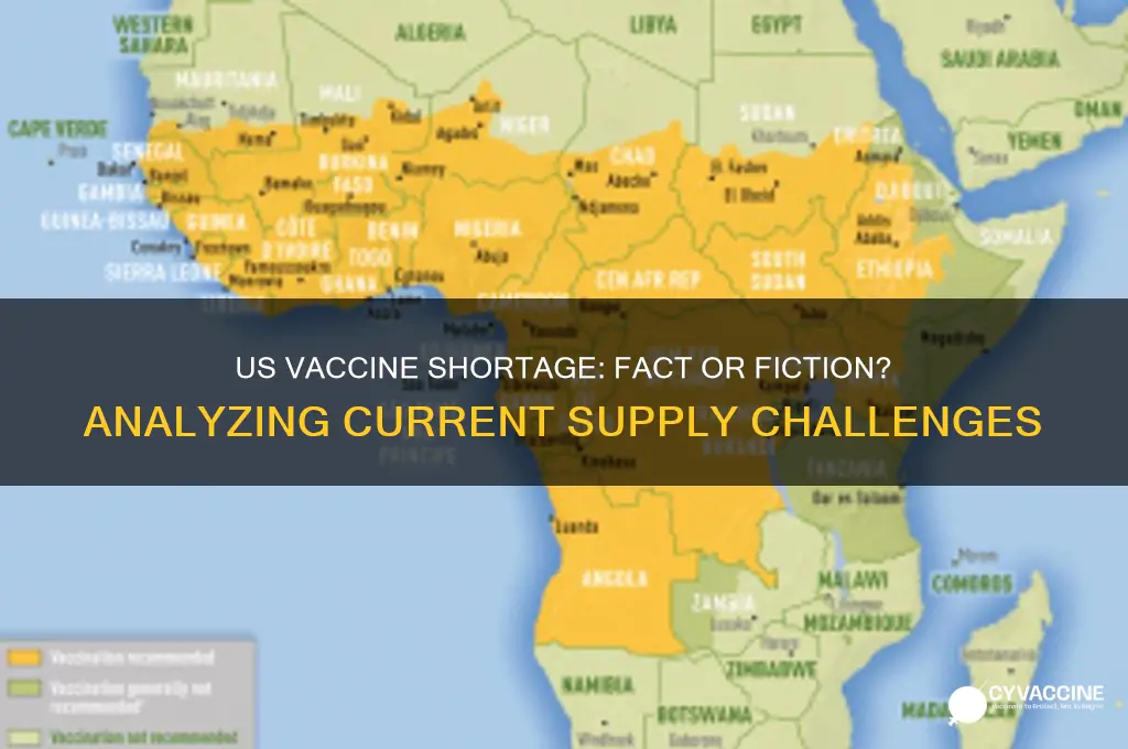 is there a vaccine shortage in the us