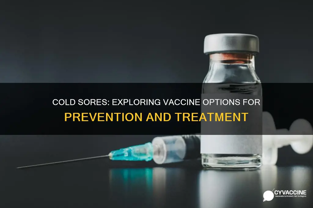 is there a vaccine to prevent cold sores