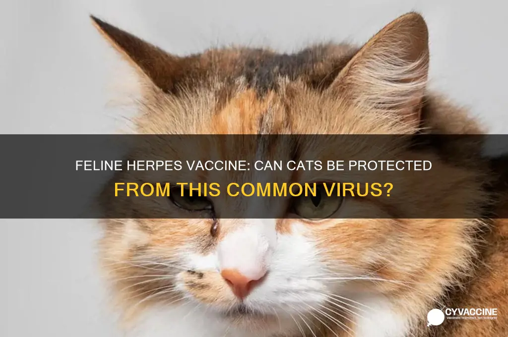 is there a vaccine to prevent feline herpes