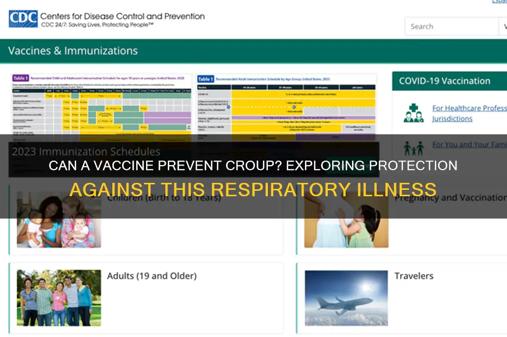 is there a vaccine to protect against croup
