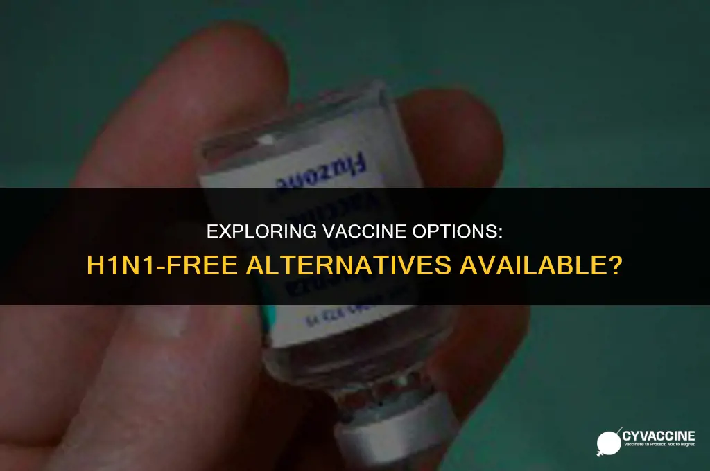 is there a vaccine without h1n1
