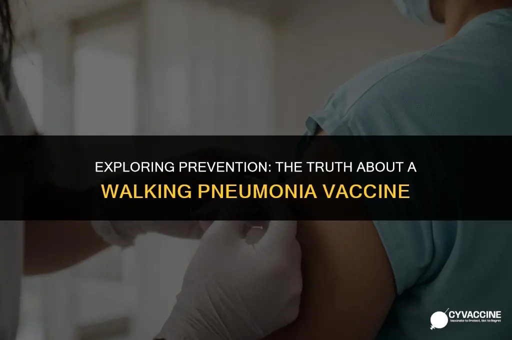 is there a walking pneumonia vaccine