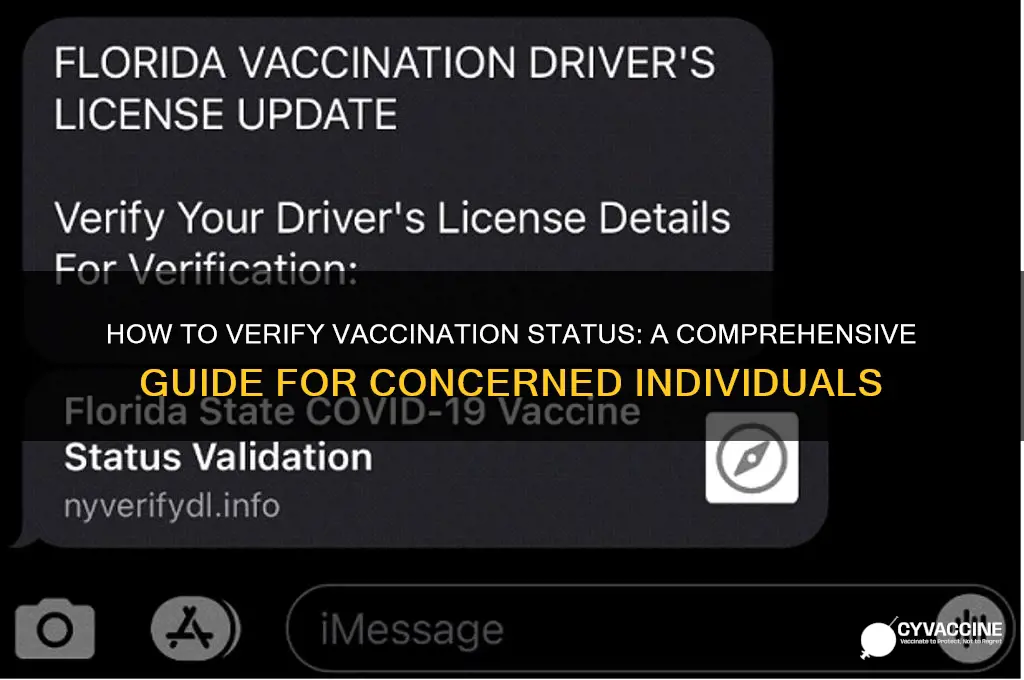 is there a way to check if someone is vaccinated