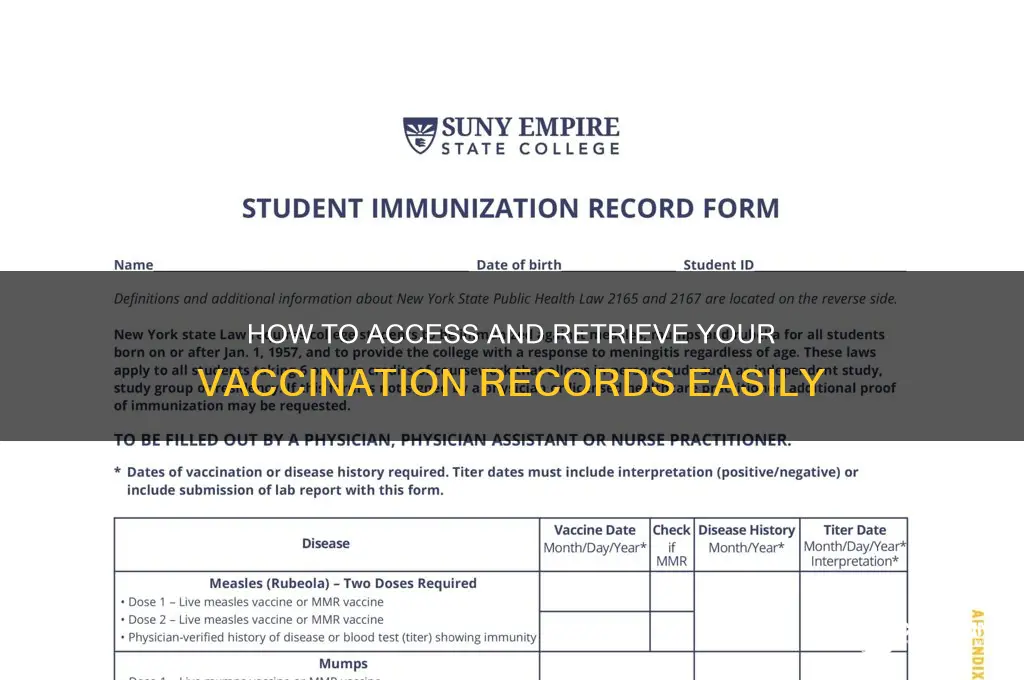 is there a way to look up vaccination records
