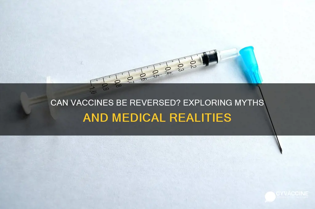 is there a way to remove the vaccine
