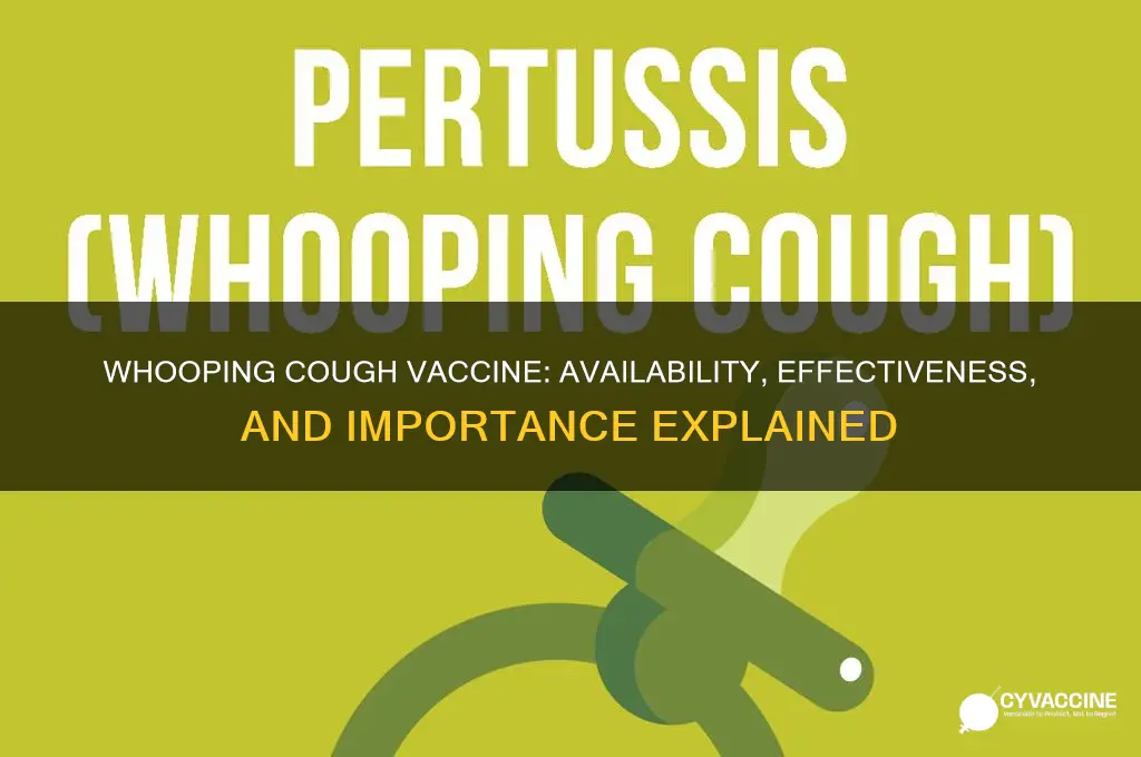 is there a whooping cough vaccine