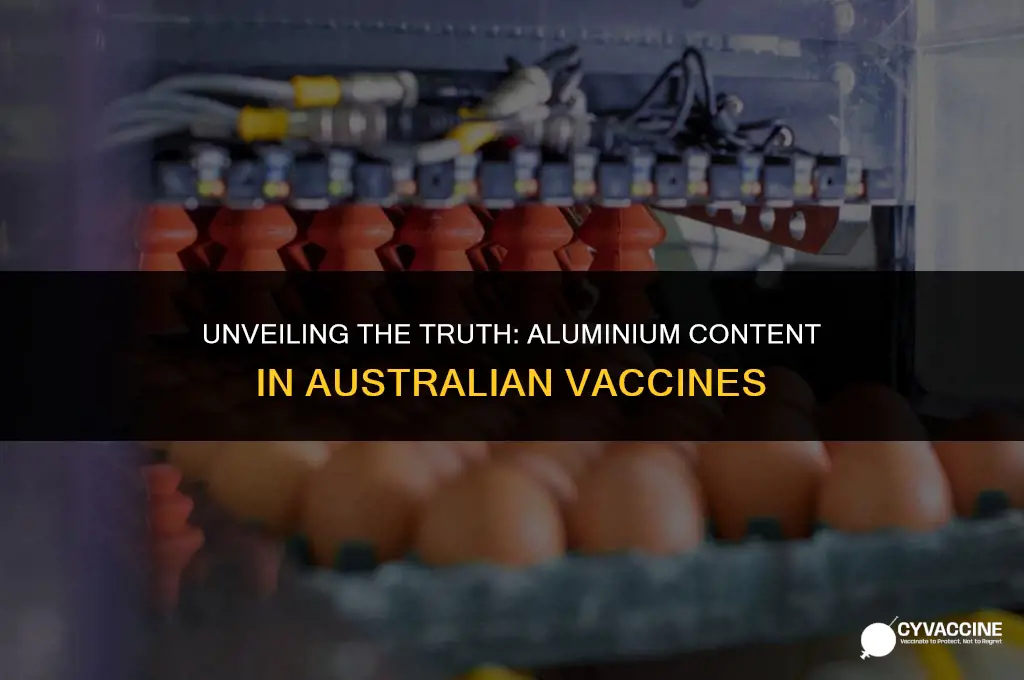 is there aluminium in australian vaccines