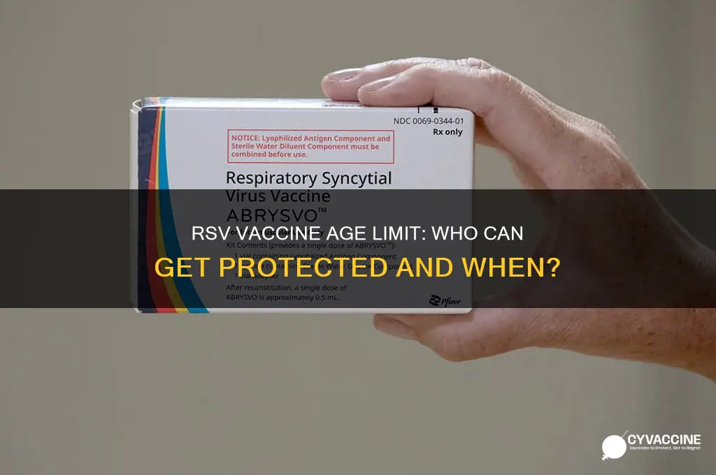 is there an age limit for rsv vaccine