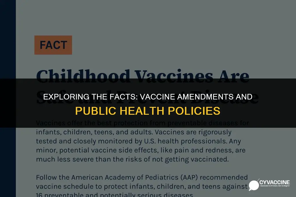 is there an amendment about vaccines