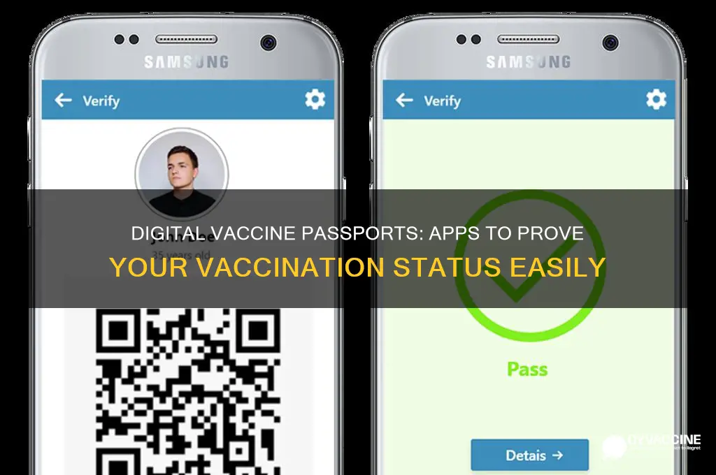 is there an app to show i am vaccinated