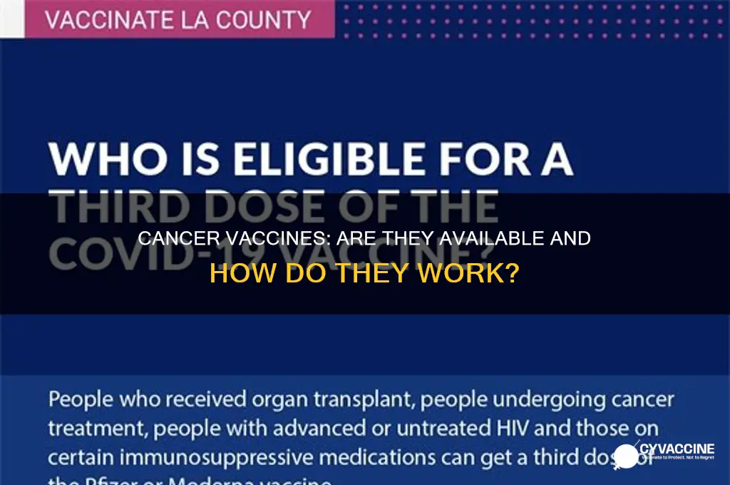 is there an cancer vaccine on the market