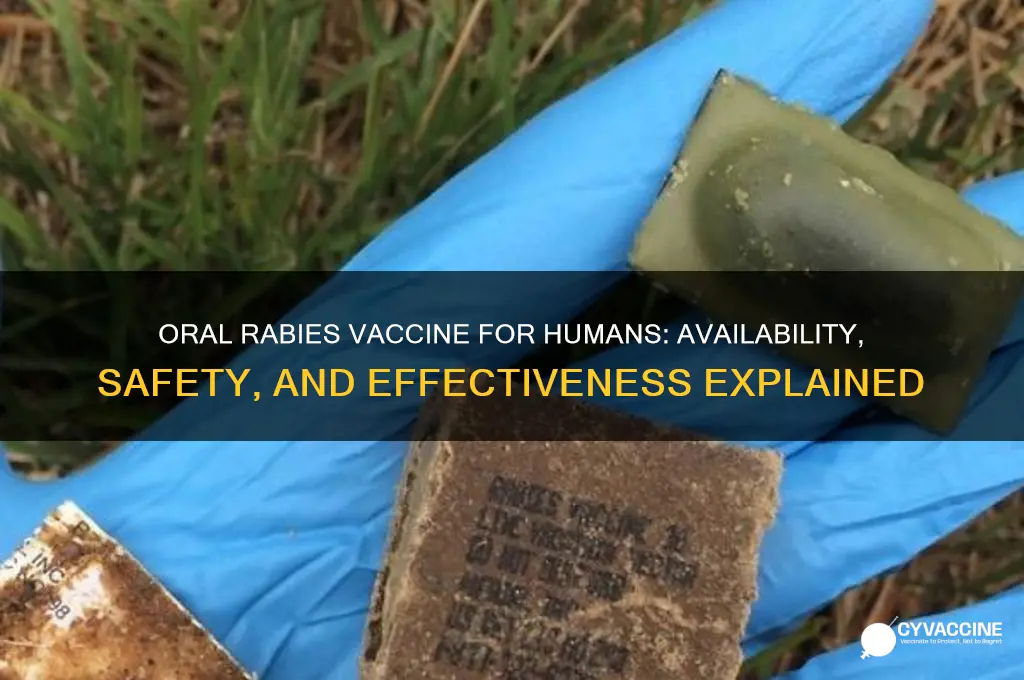 is there an oral rabies vaccine for humans
