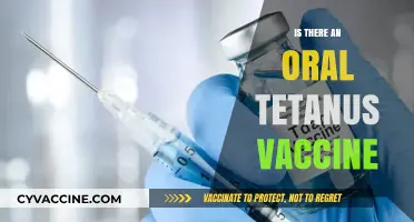 Exploring the Availability of Oral Tetanus Vaccines: Facts and Myths