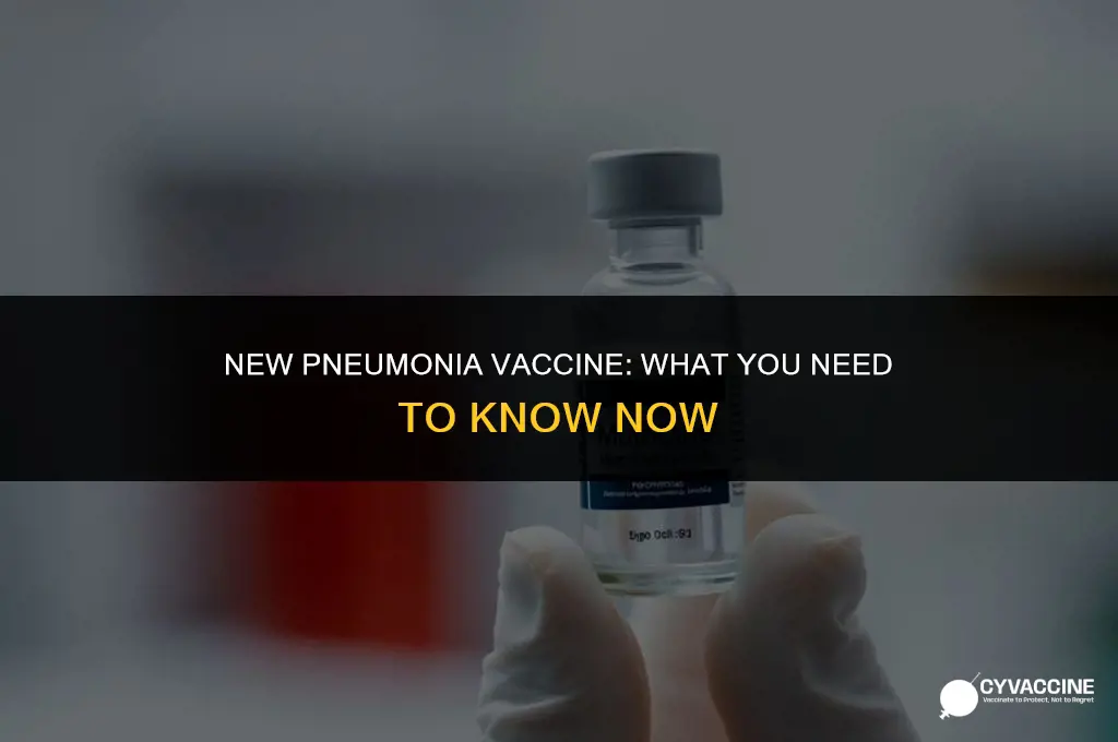 is there an updated pneumonia vaccine