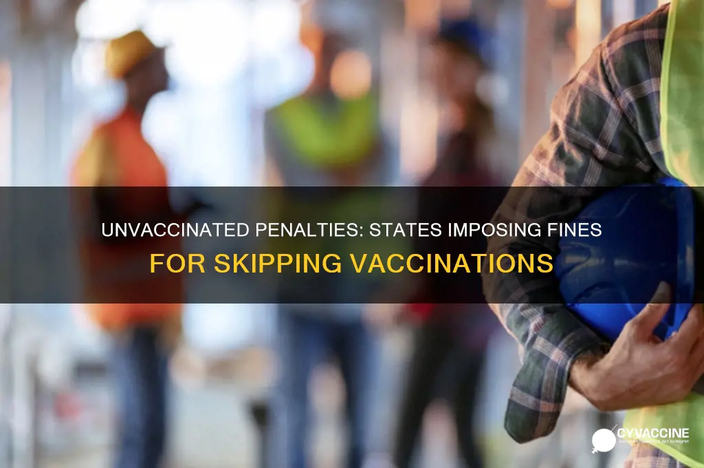 is there any state that fines you for not vaccinating