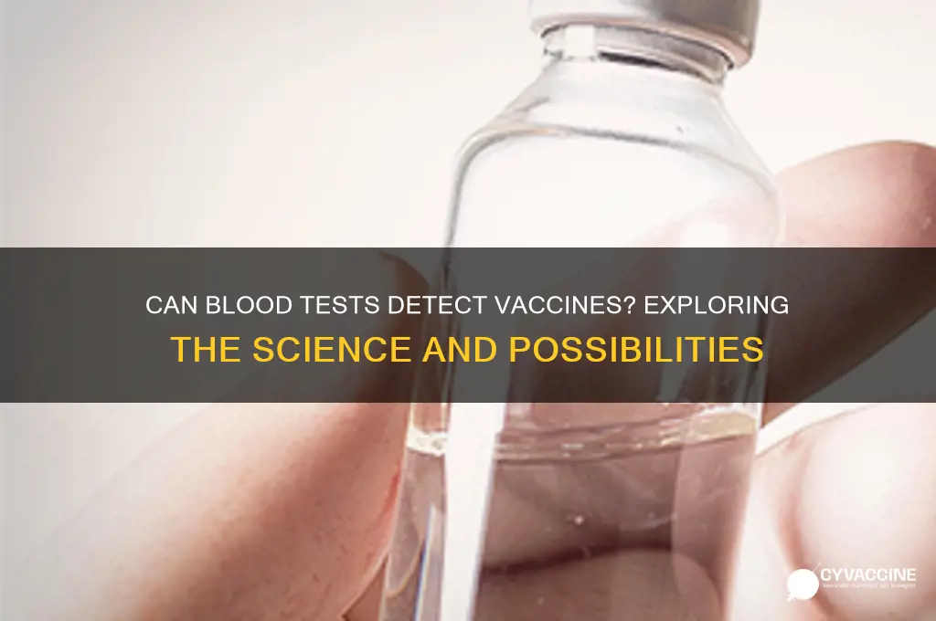 is there any wqay to check my blood for vaccines