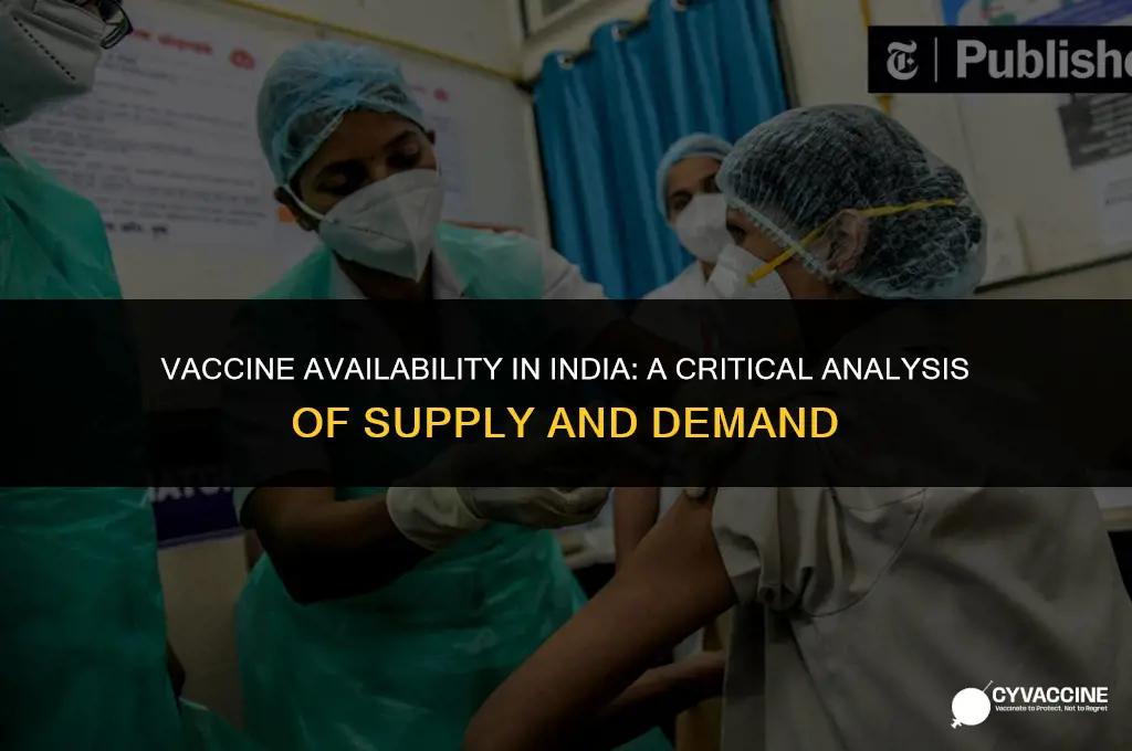 is there enough vaccine in india