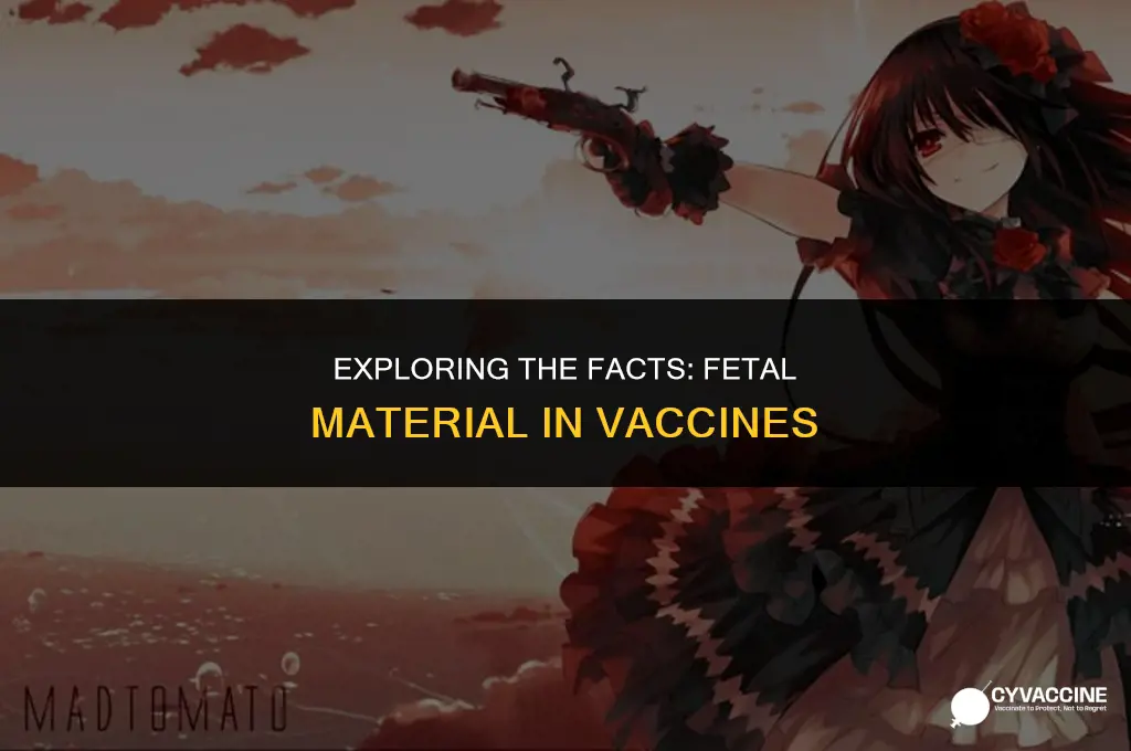 is there fetal material in vaccines