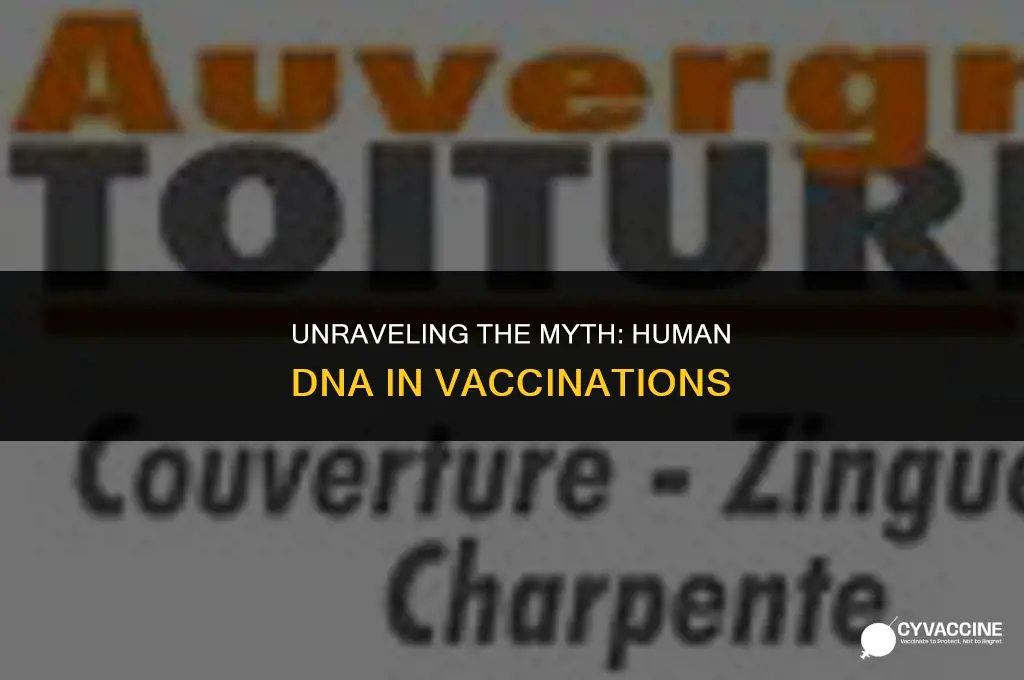 is there human dna in vaccinations