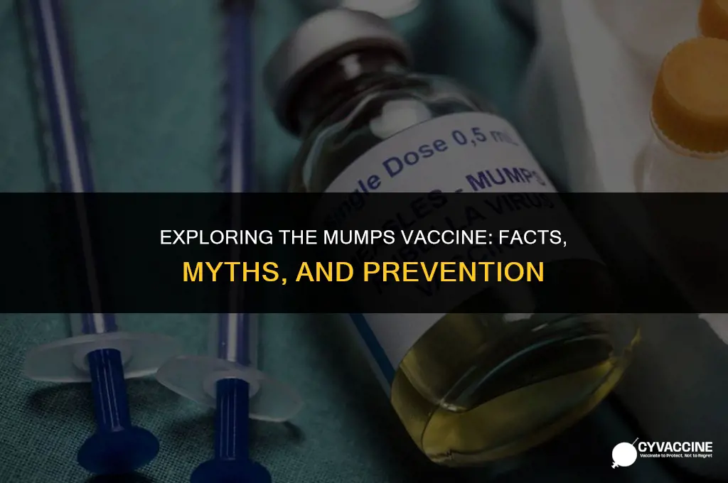 is there just a mumps vaccine