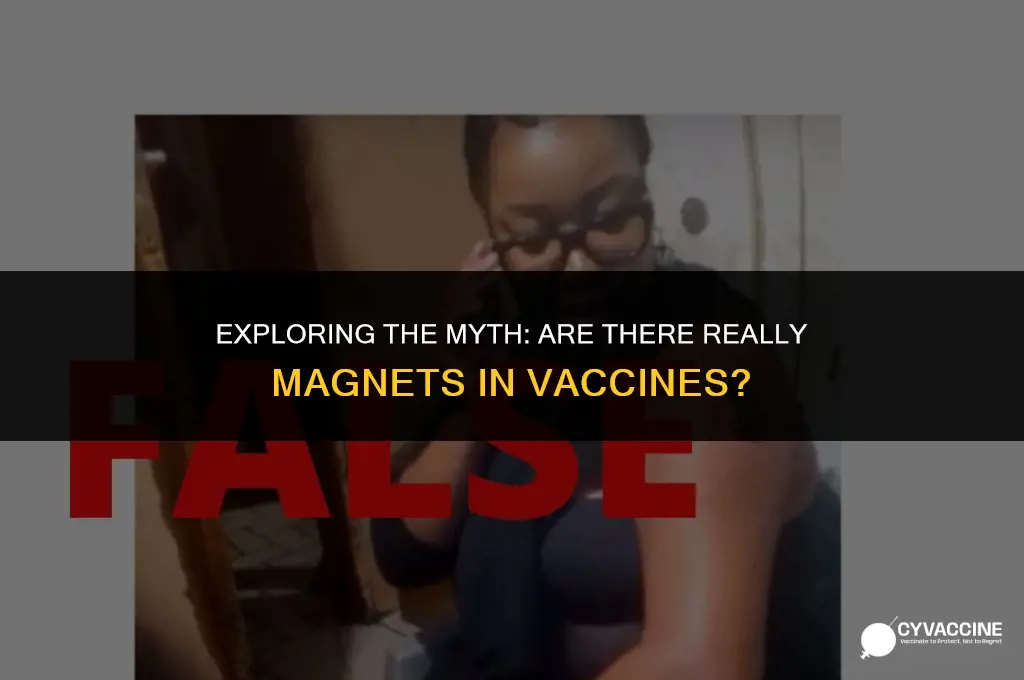 is there magnet in the vaccine