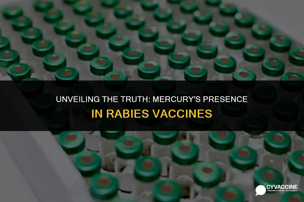 is there mercury in rabies vaccine