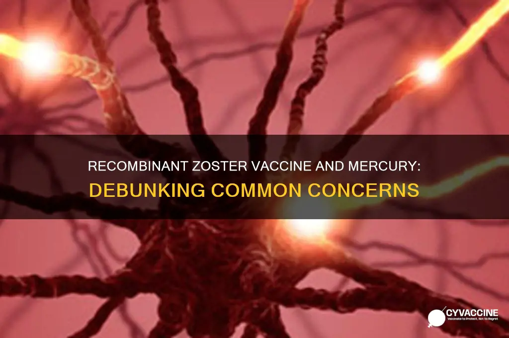 is there mercury in the recombinant zoster vaccine
