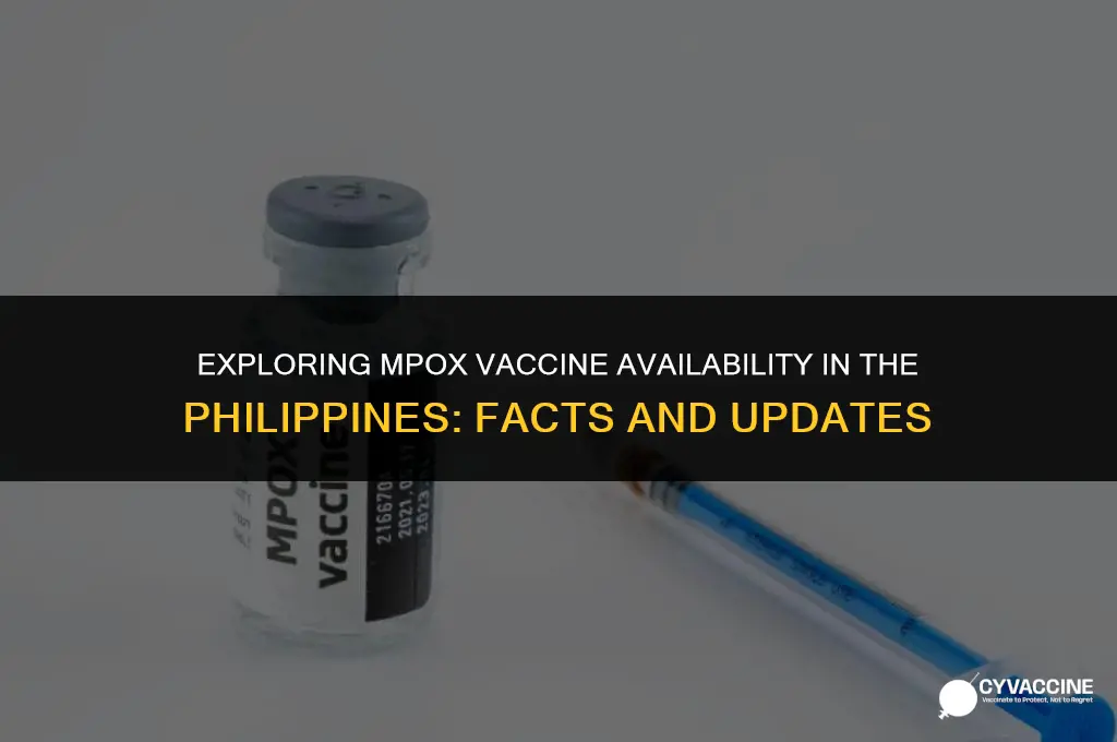is there mpox vaccine in philippines