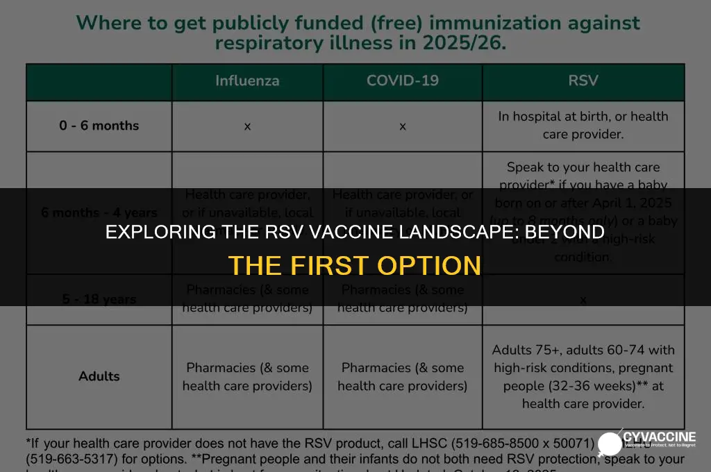 is there only one rsv vaccine
