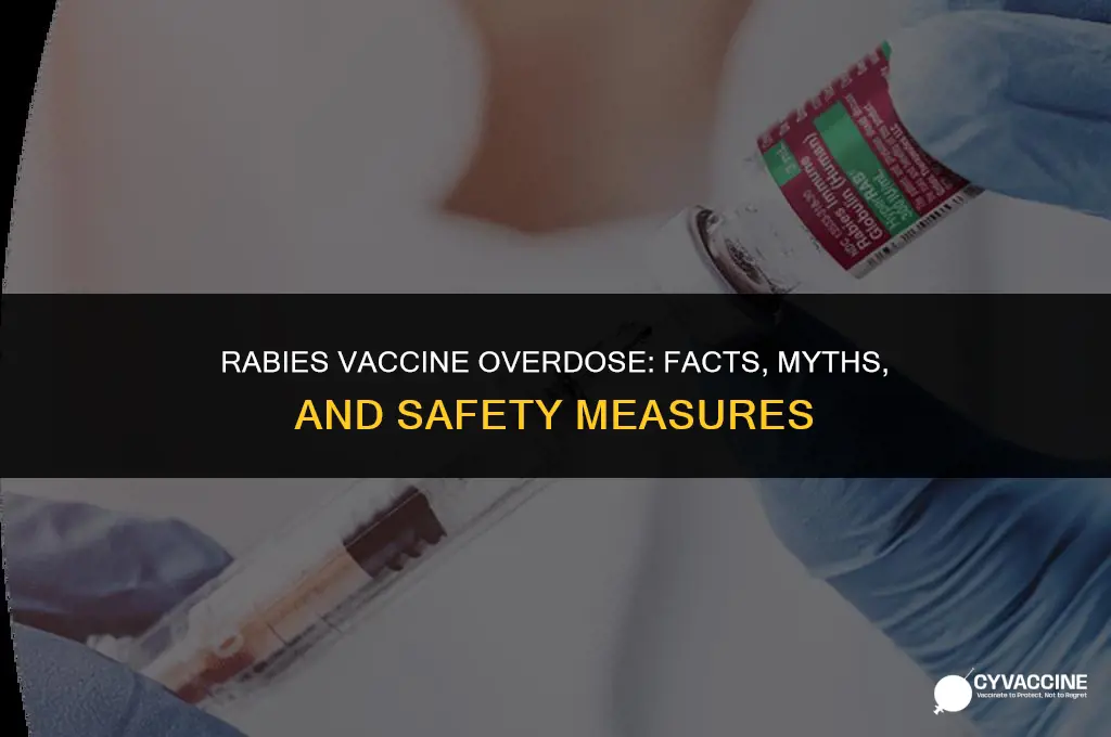 is there overdose of rabies vaccine