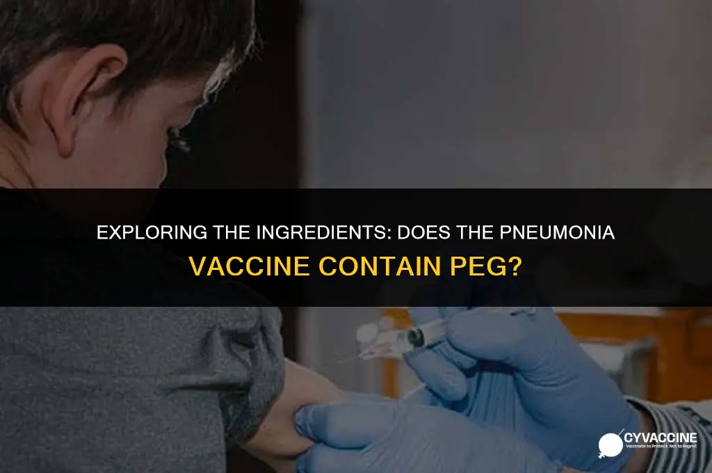is there peg in pneumonia vaccine